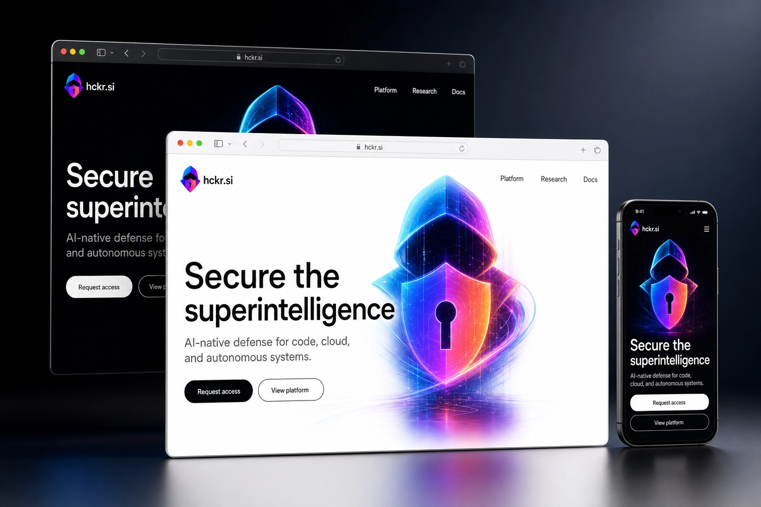 hckr.si website concept preview