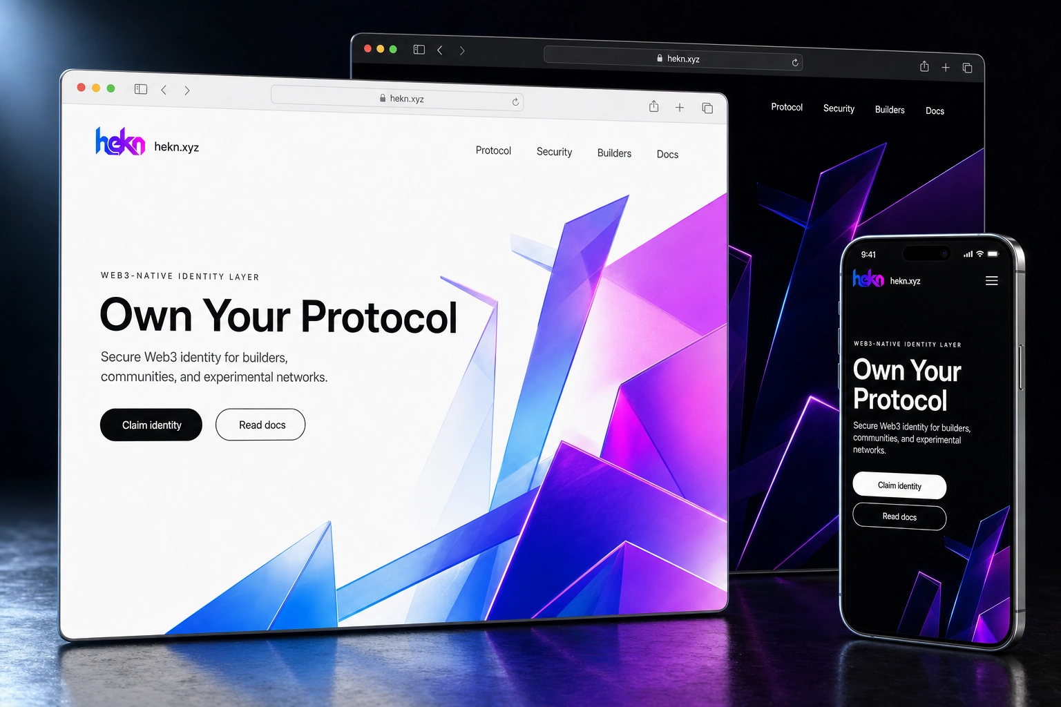 hekn.xyz website concept preview