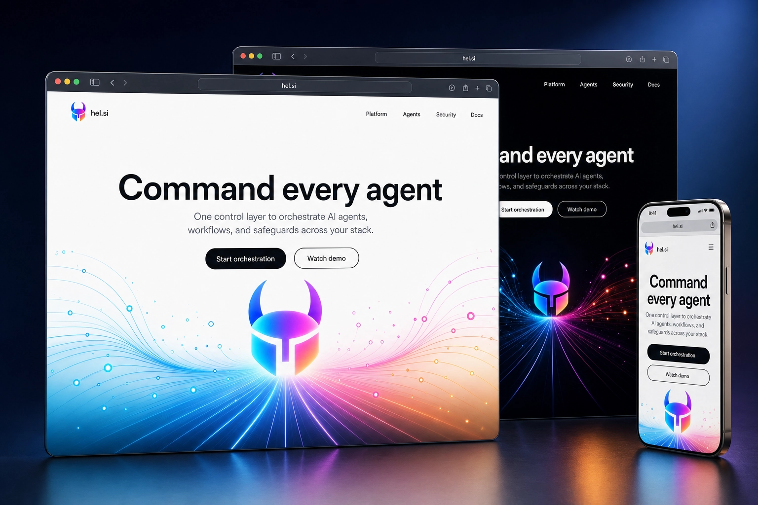 hel.si website concept preview