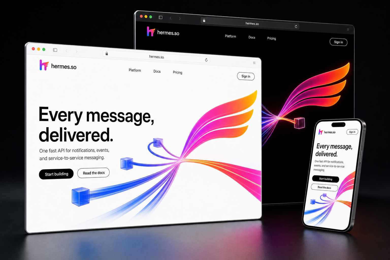 hermes.so website concept preview enlarged