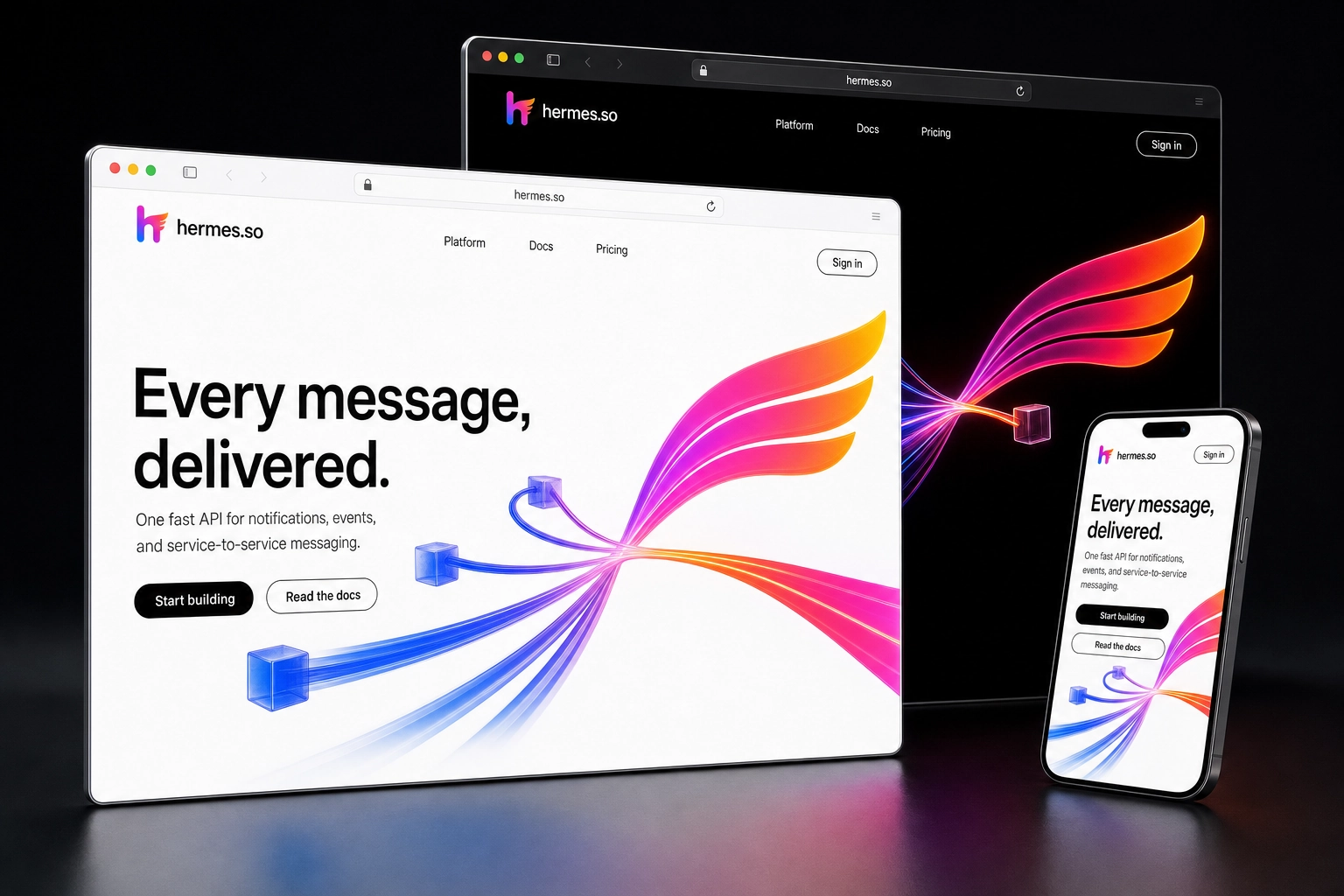 hermes.so website concept preview