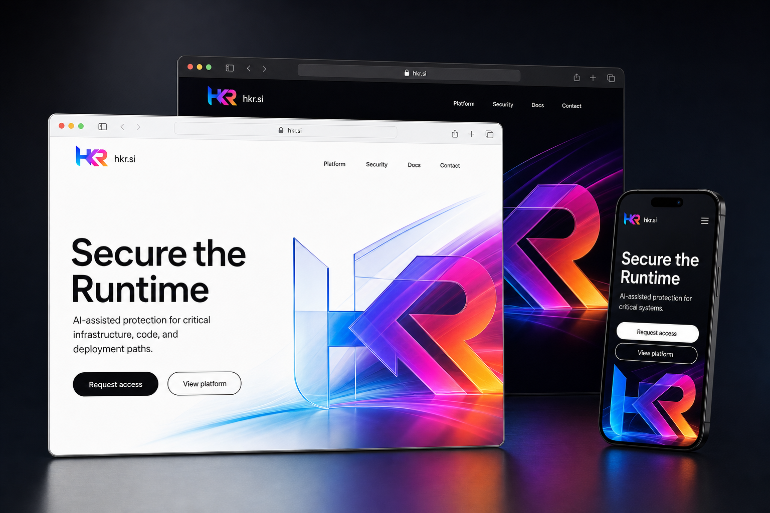 hkr.si website concept preview