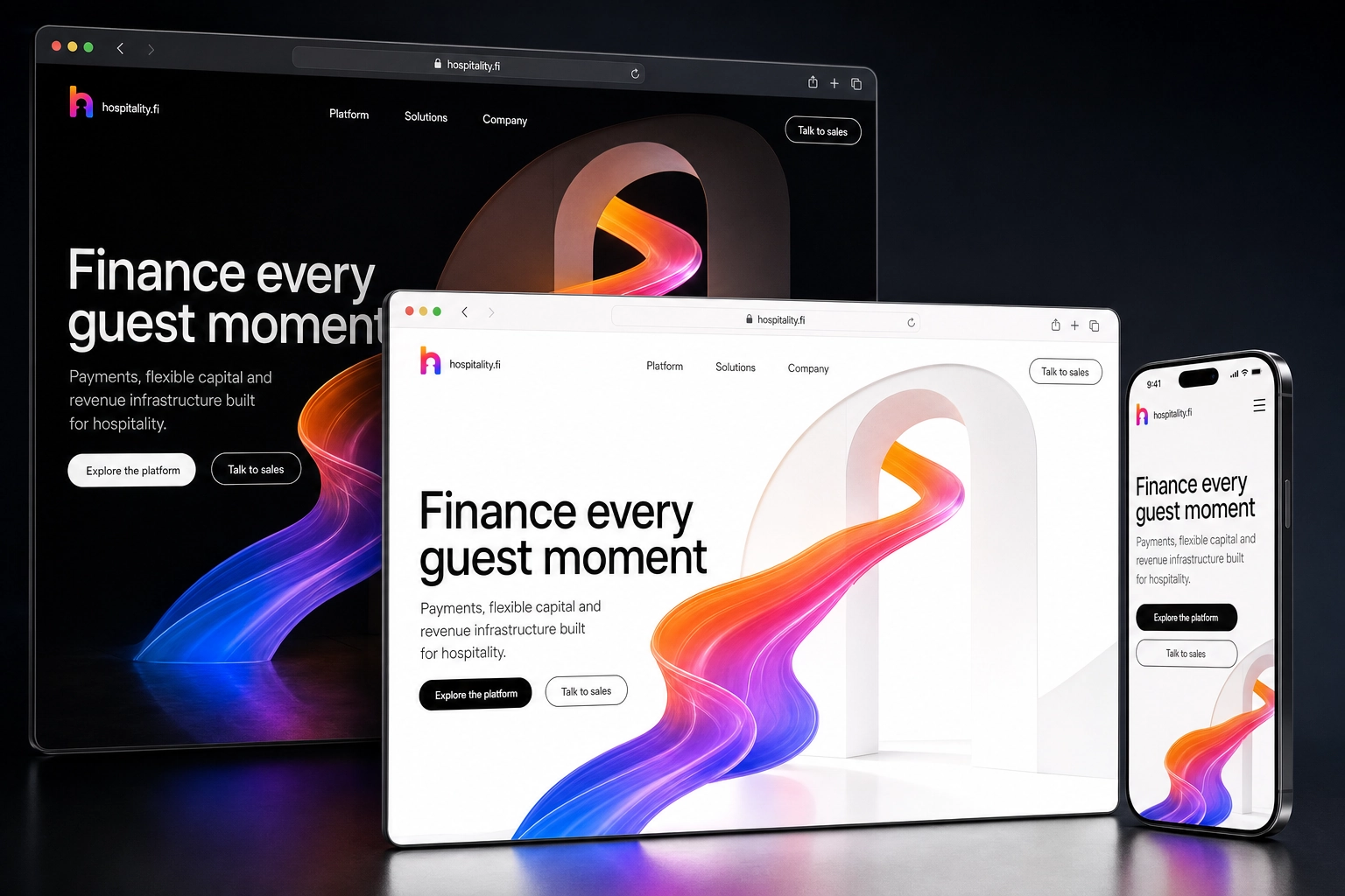 hospitality.fi website concept preview