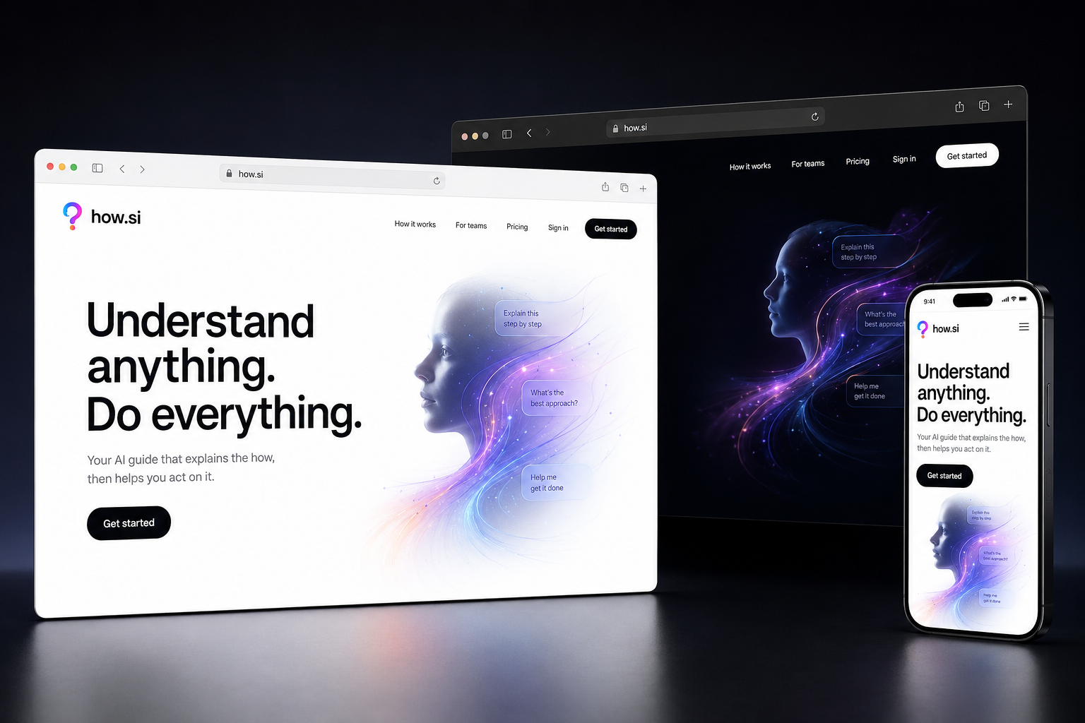 how.si website concept preview