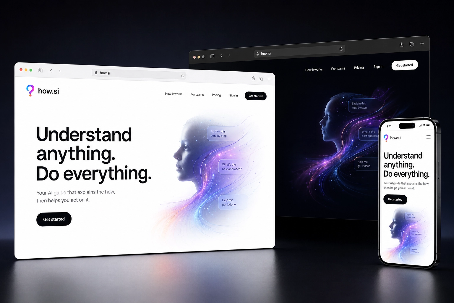 how.si website concept preview