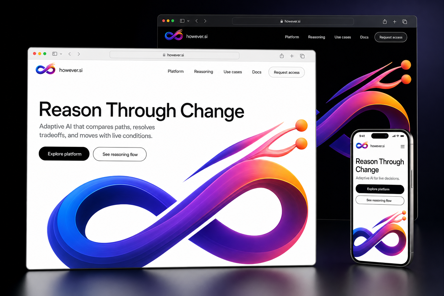 however.si website concept preview