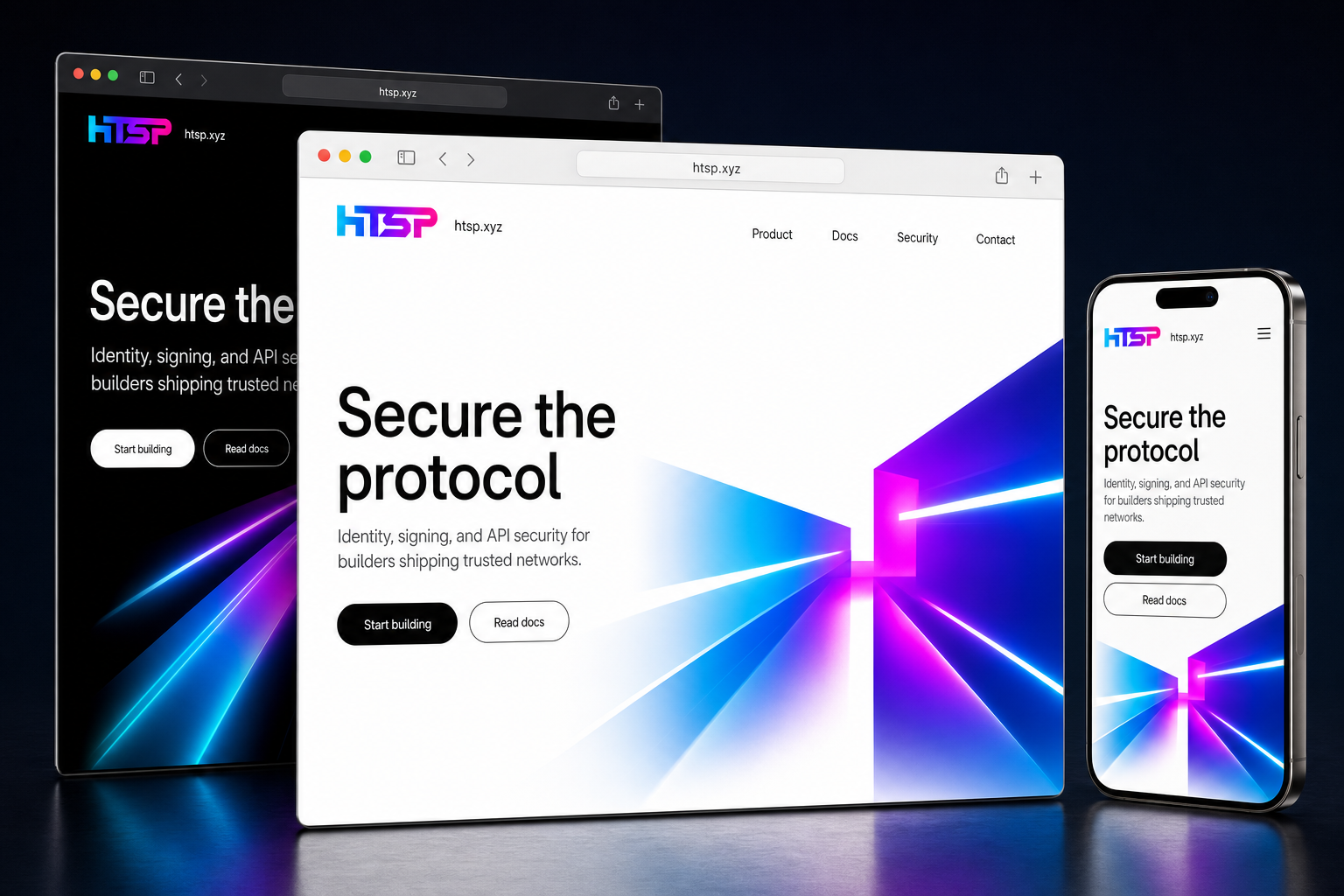 htsp.xyz website concept preview enlarged