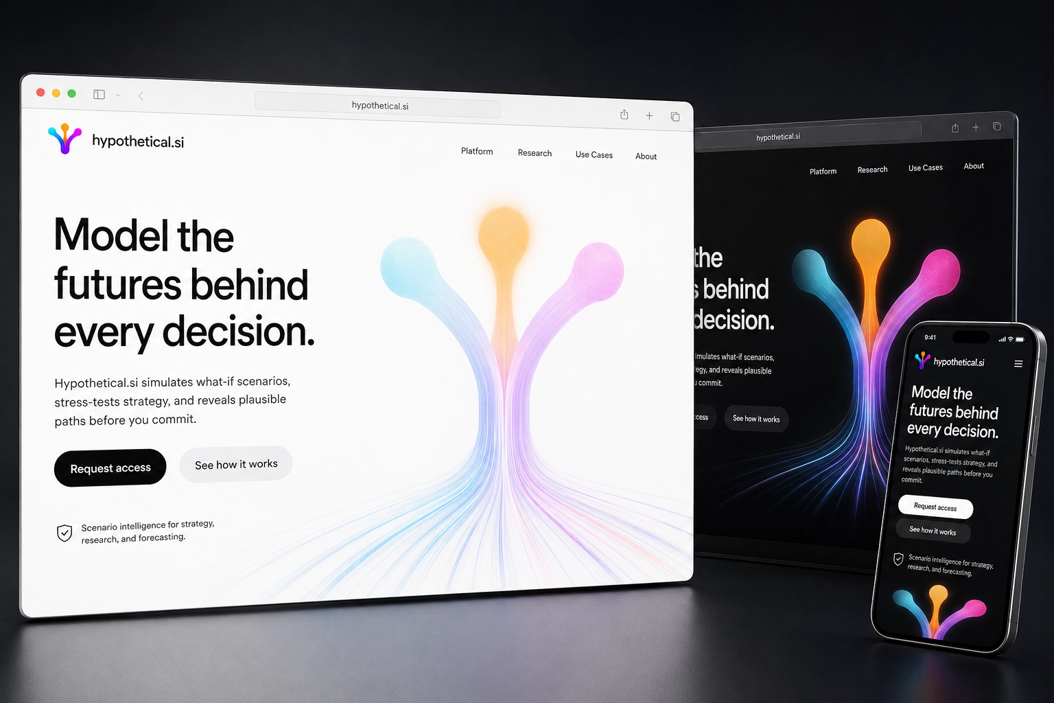 hypothetical.si website concept preview