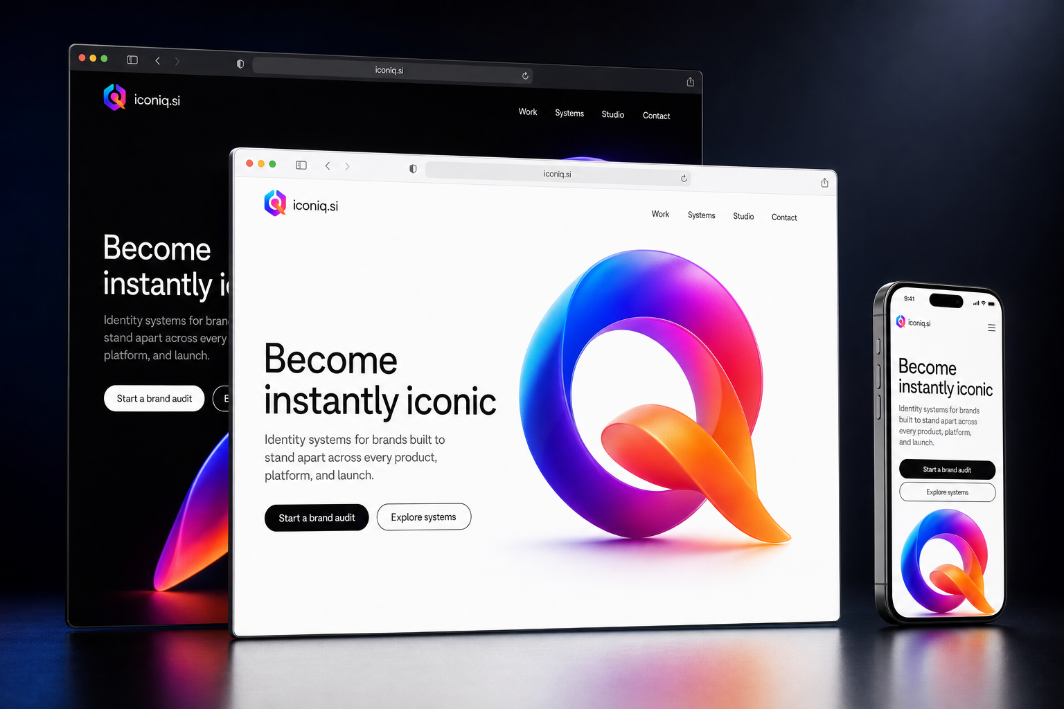 iconiq.si website concept preview