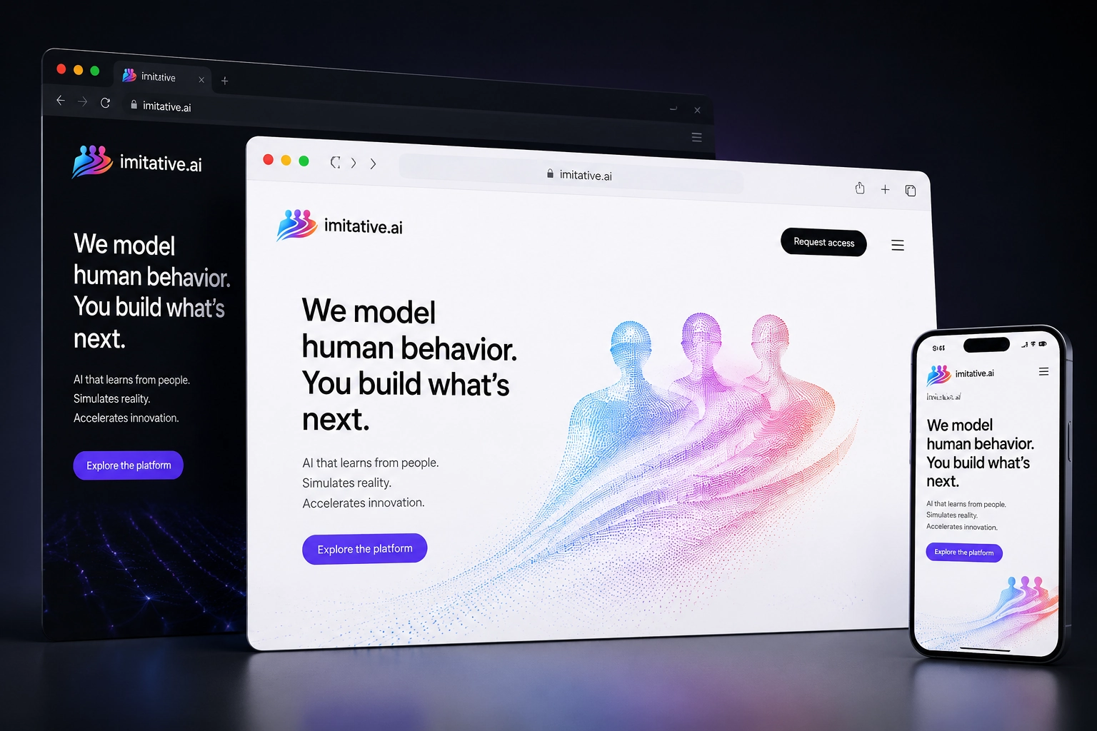 imitative.ai website concept preview