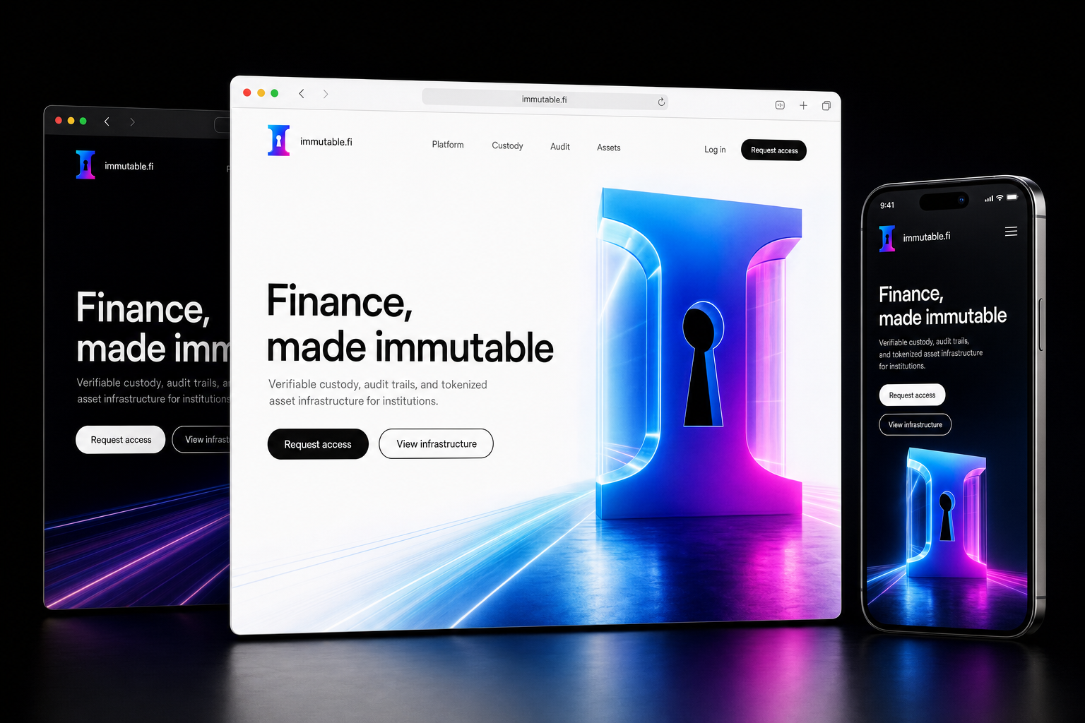 immutable.fi website concept preview