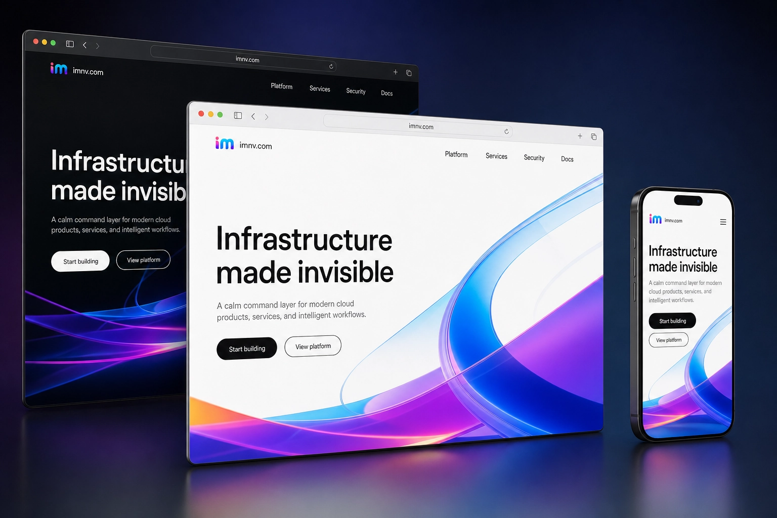 imnv.com website concept preview