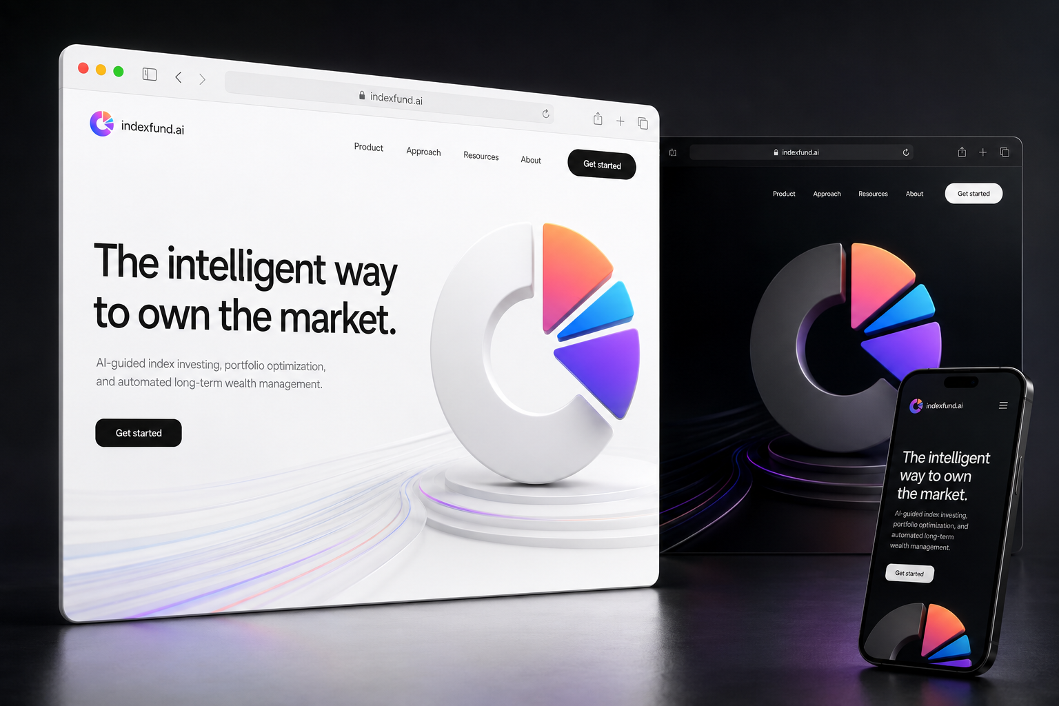 indexfund.ai website concept preview