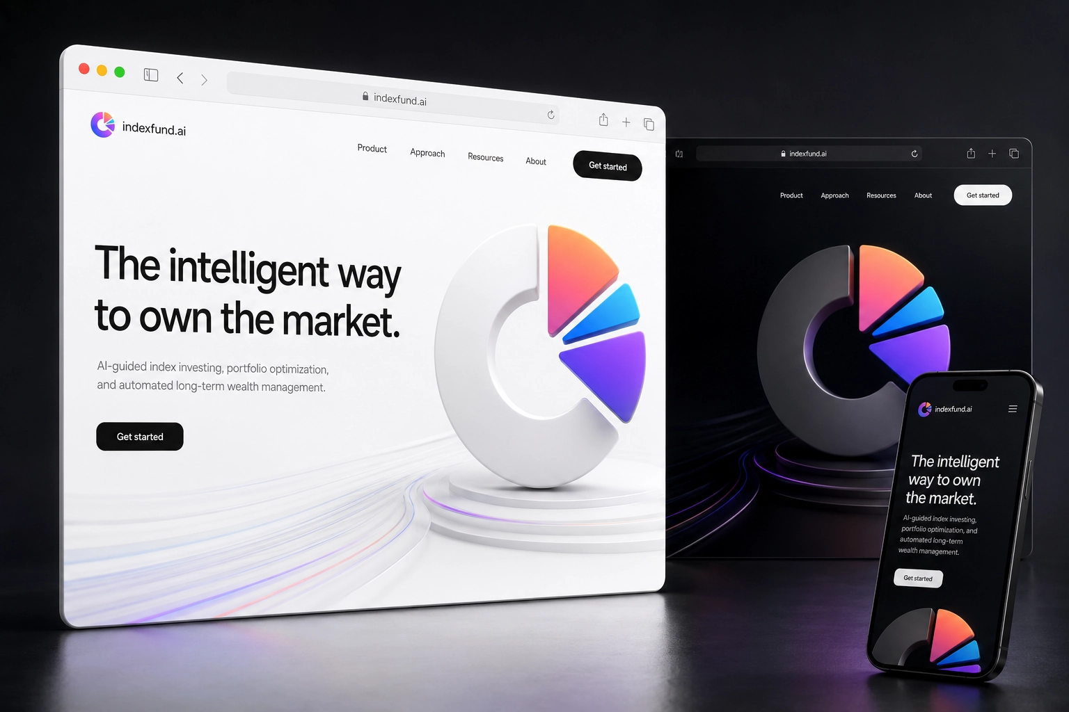 indexfund.ai website concept preview