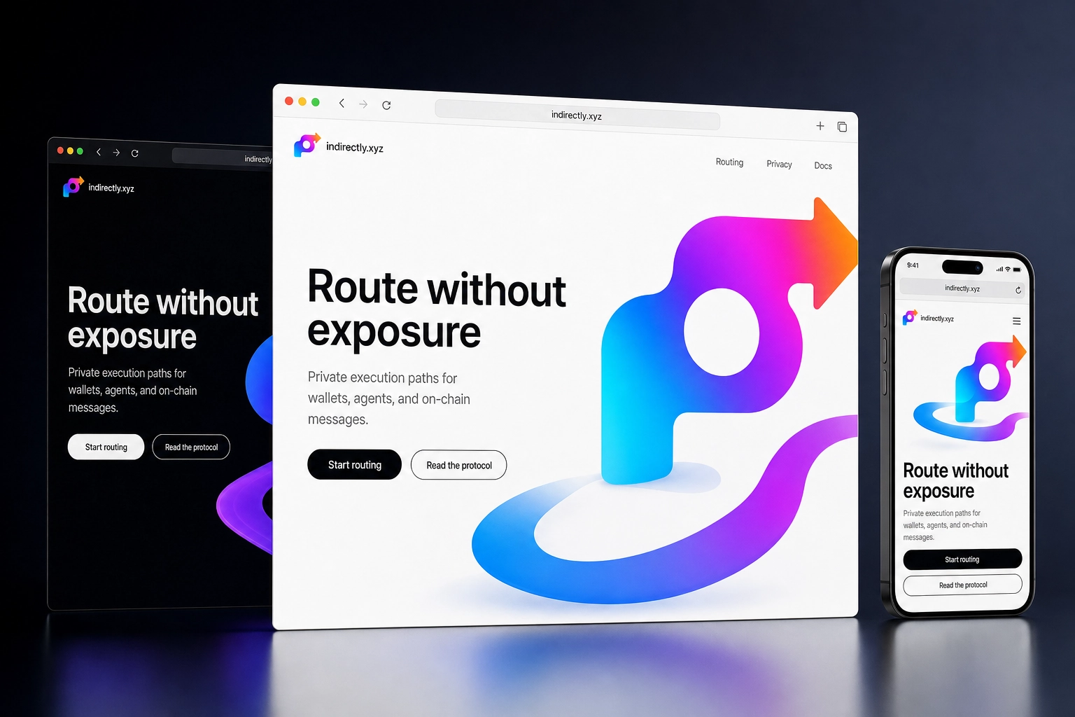 indirectly.xyz website concept preview