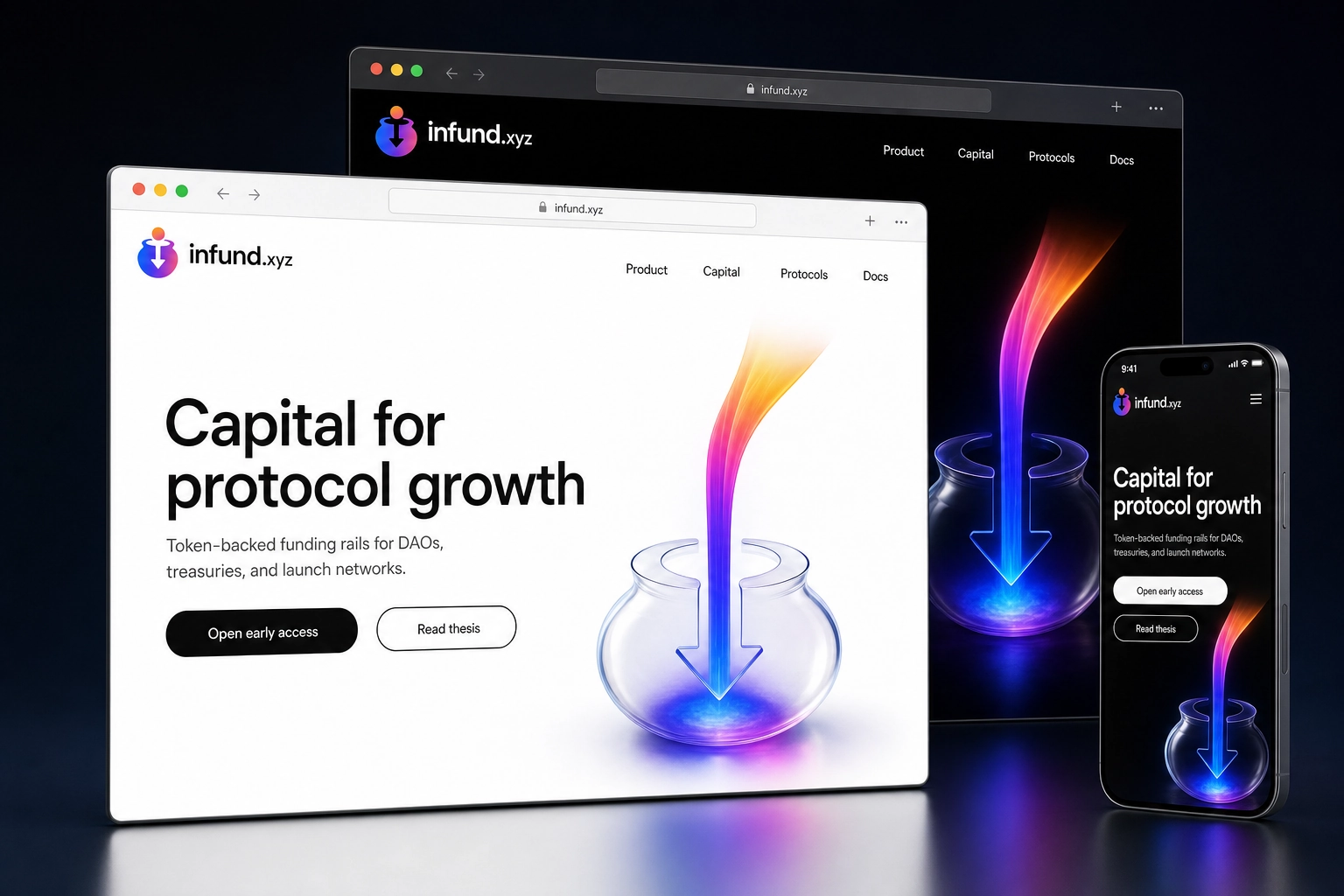 infund.xyz website concept preview