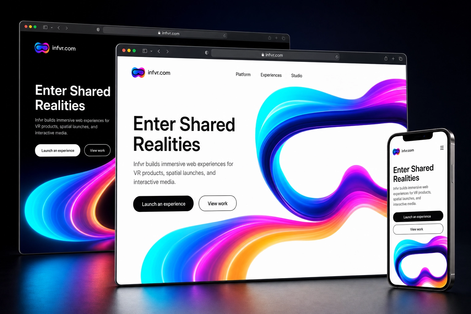 infvr.com website concept preview