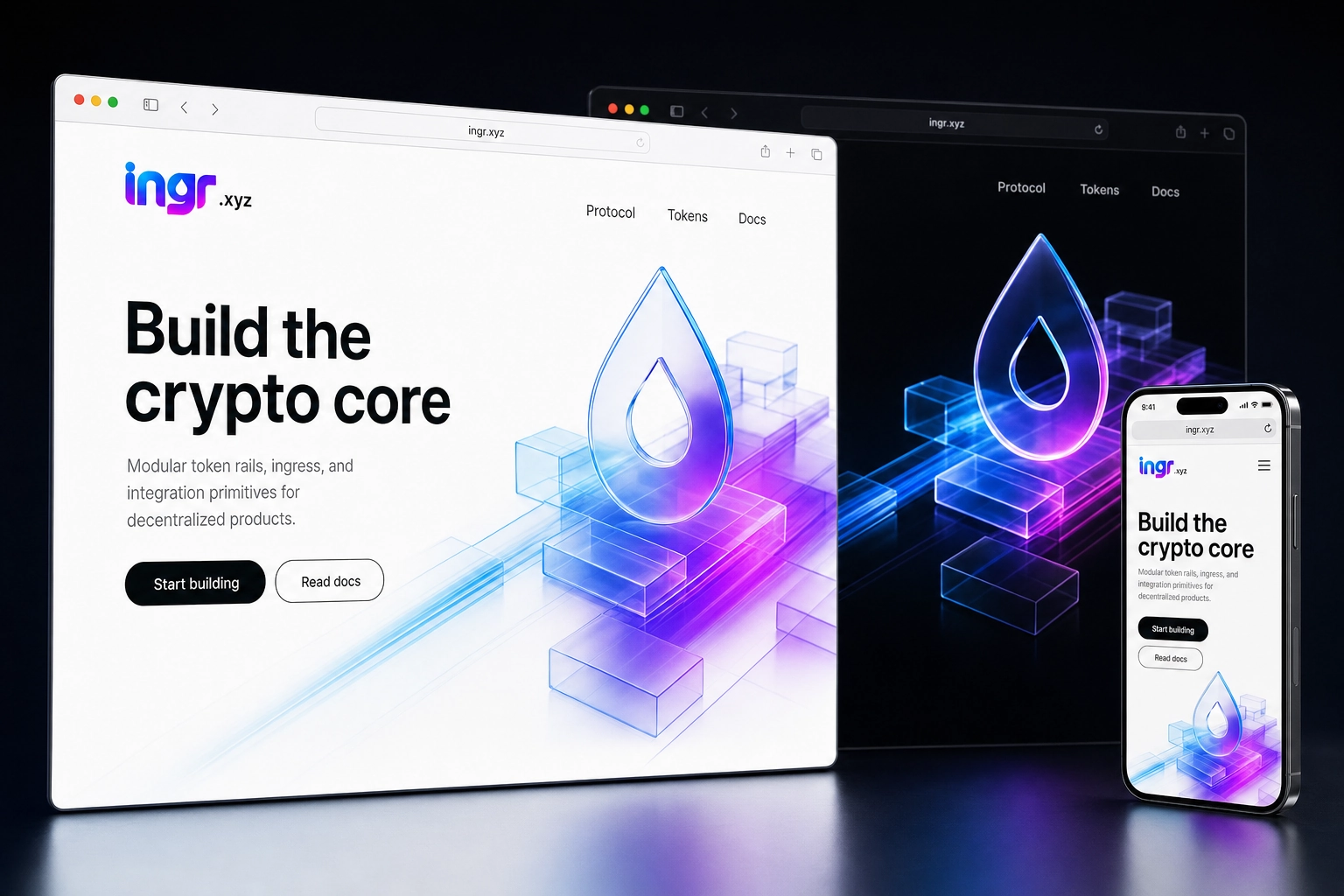 ingr.xyz website concept preview