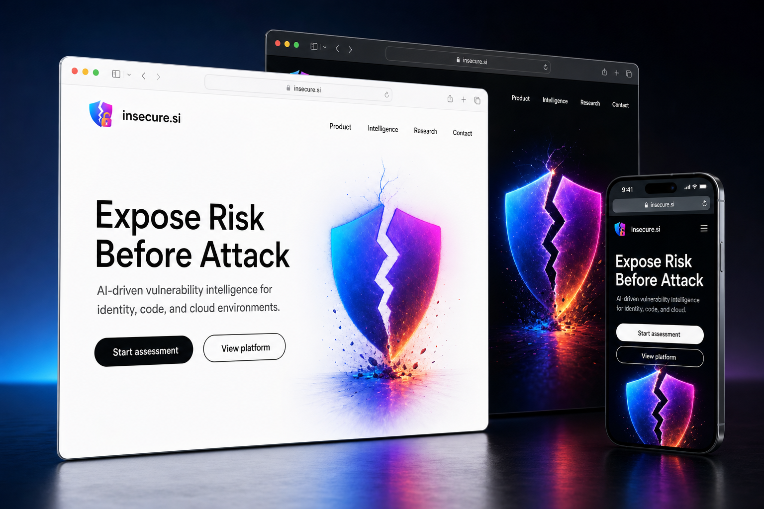 insecure.si website concept preview
