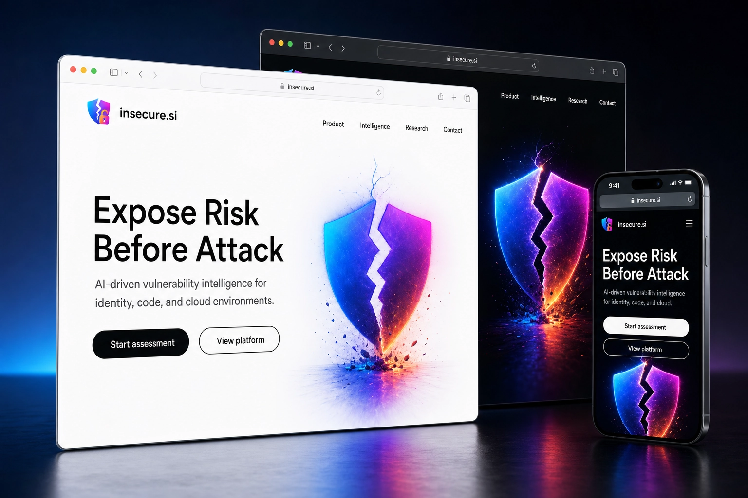 insecure.si website concept preview