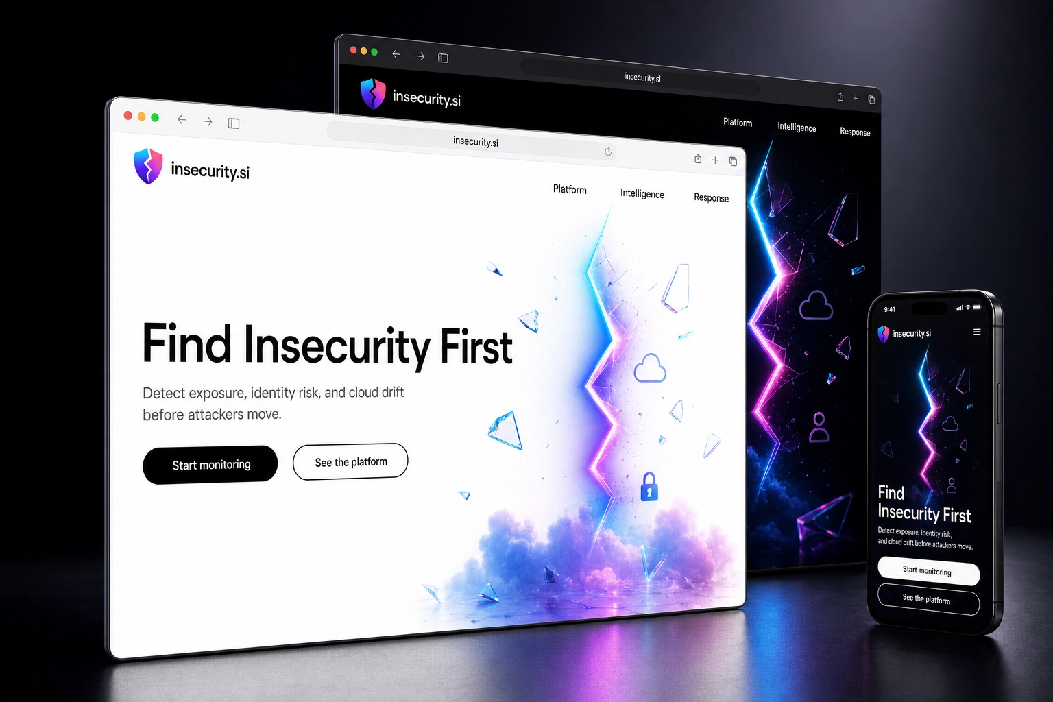 insecurity.si website concept preview