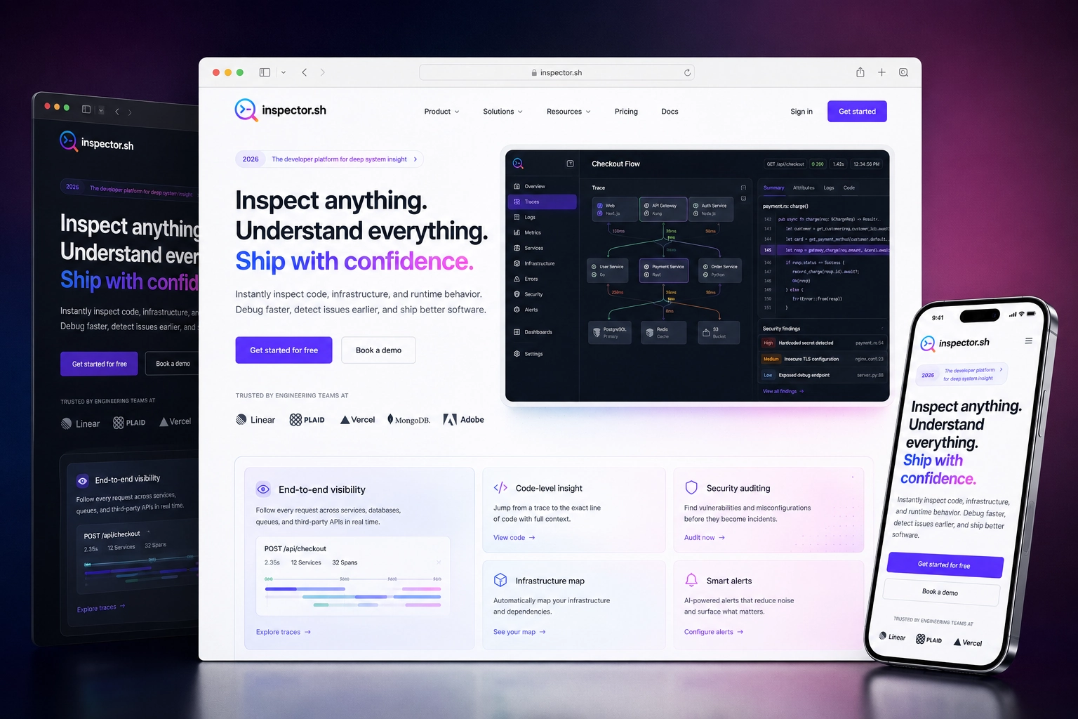 inspector.sh website concept preview