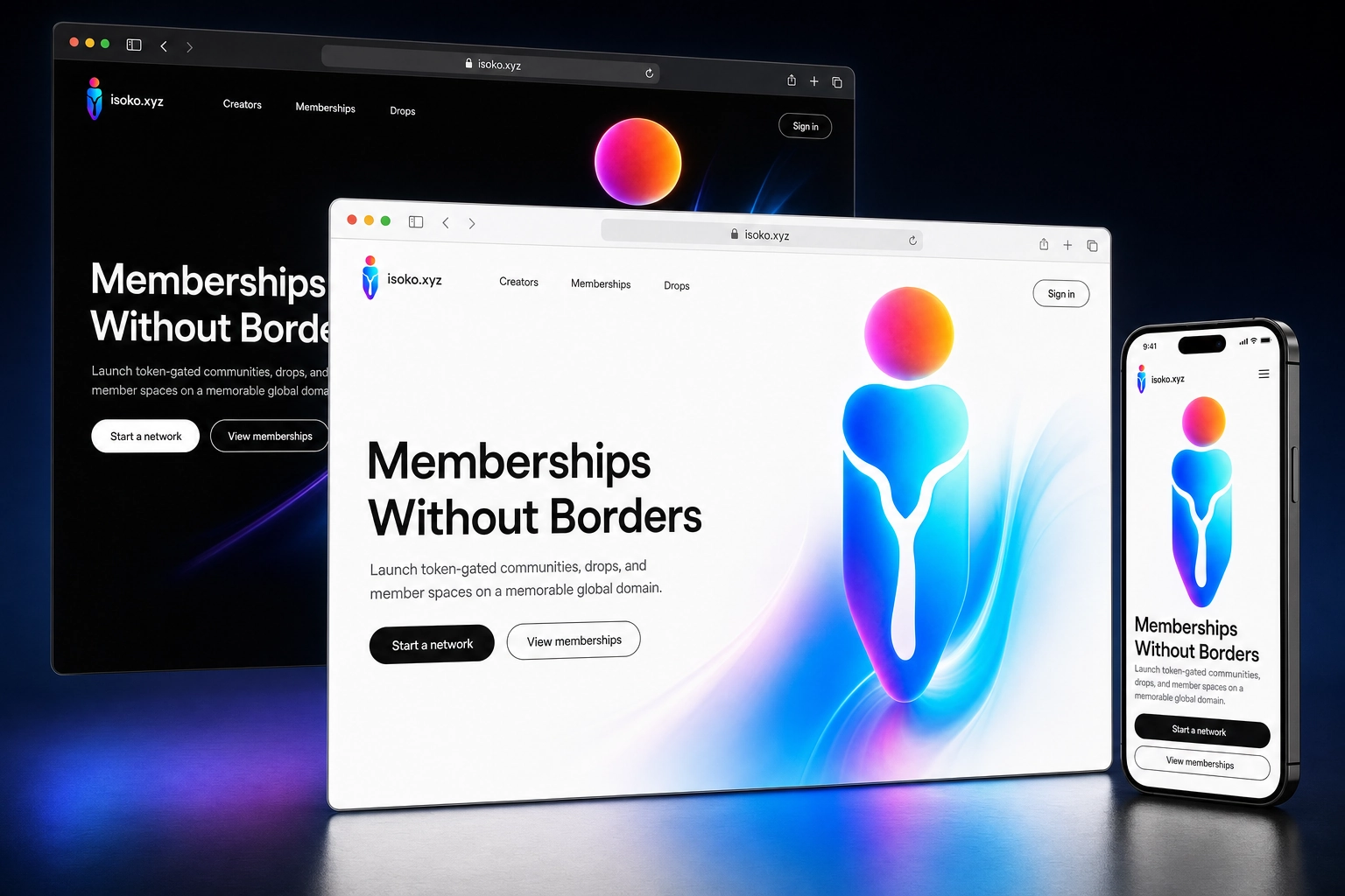 isoko.xyz website concept preview