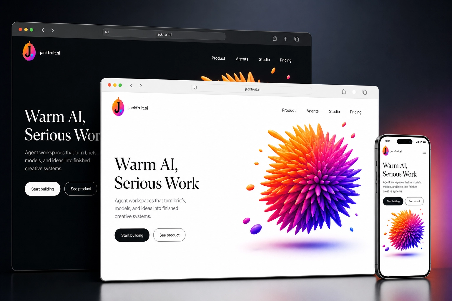 jackfruit.si website concept preview