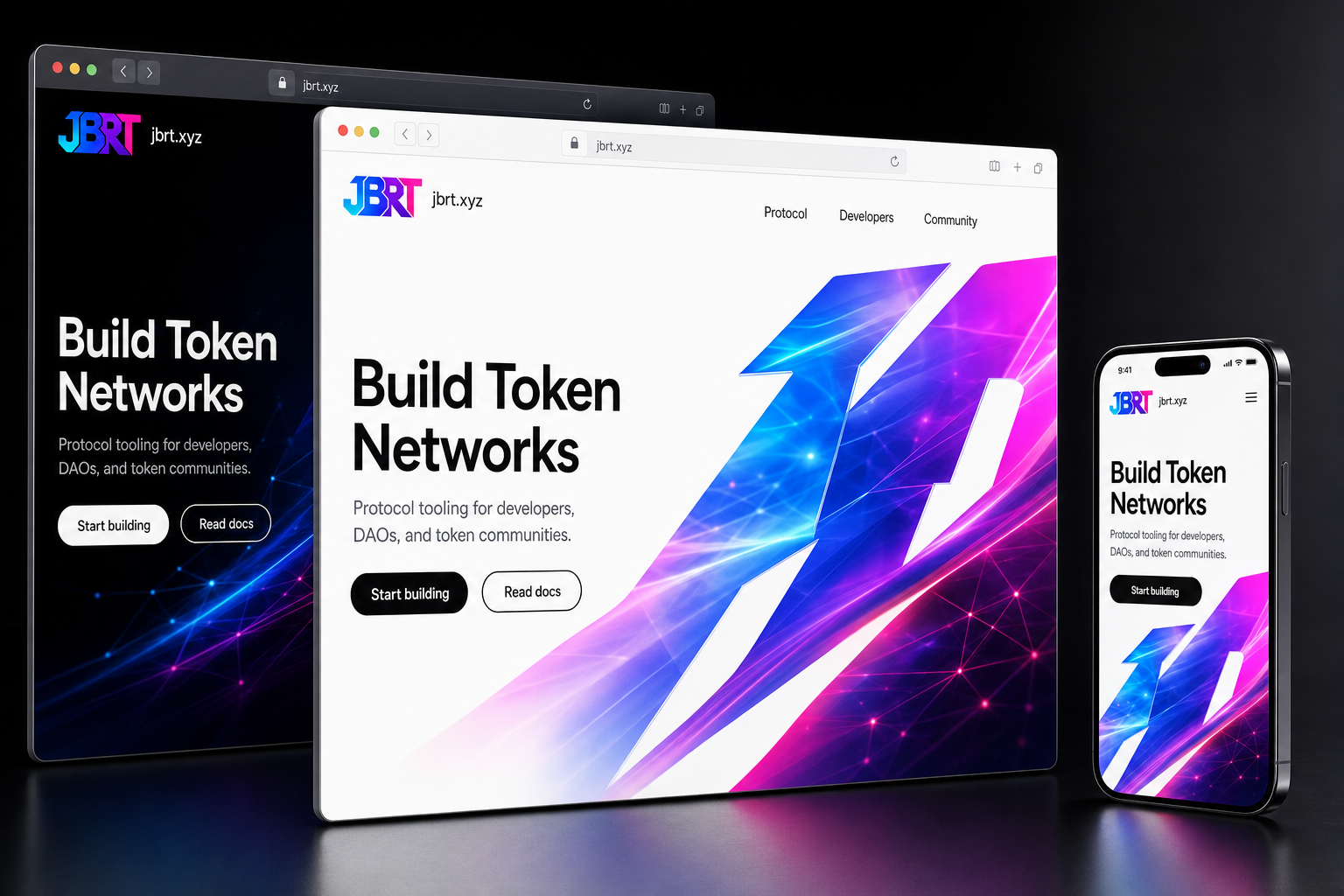 jbrt.xyz website concept preview enlarged