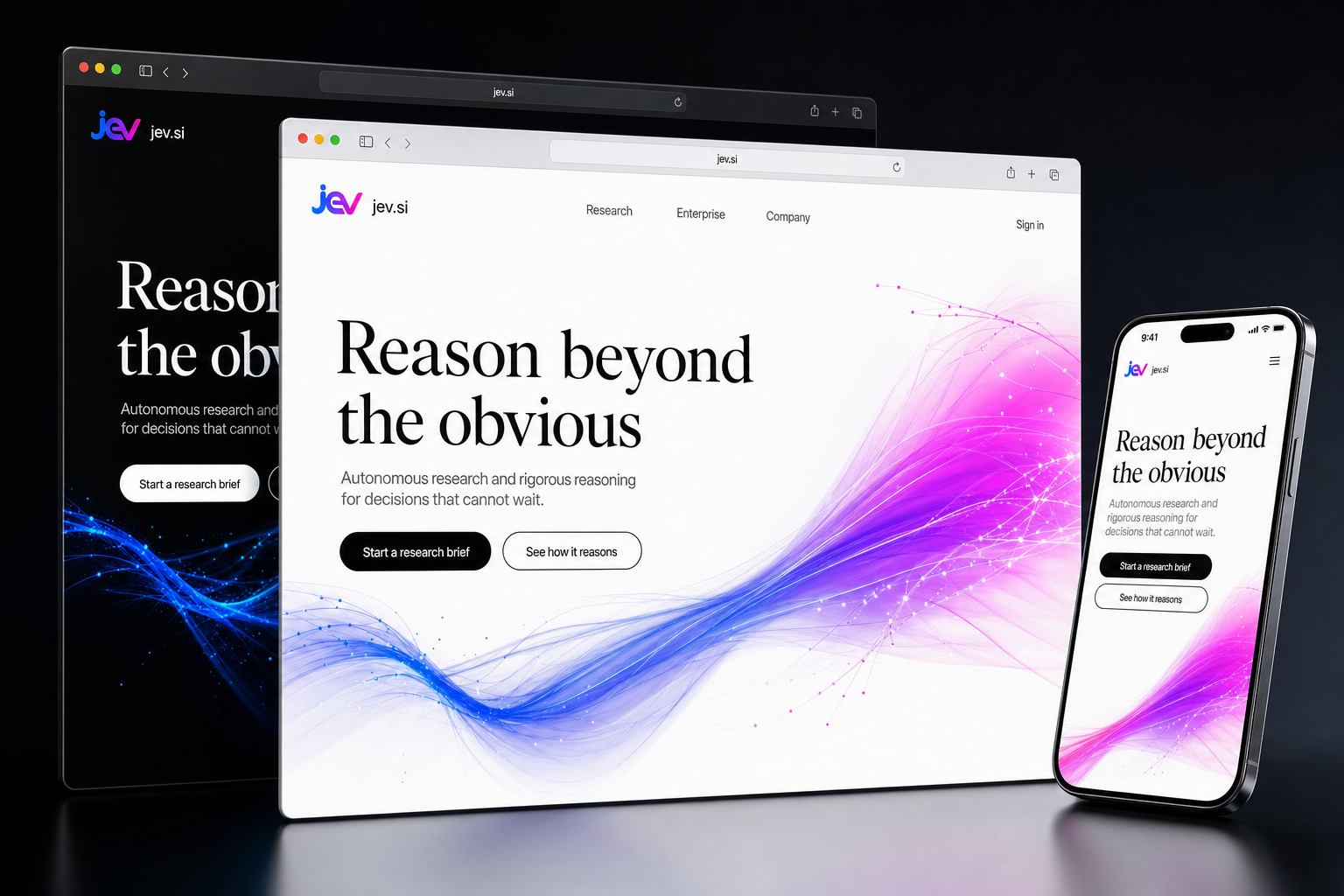 jev.si website concept preview enlarged