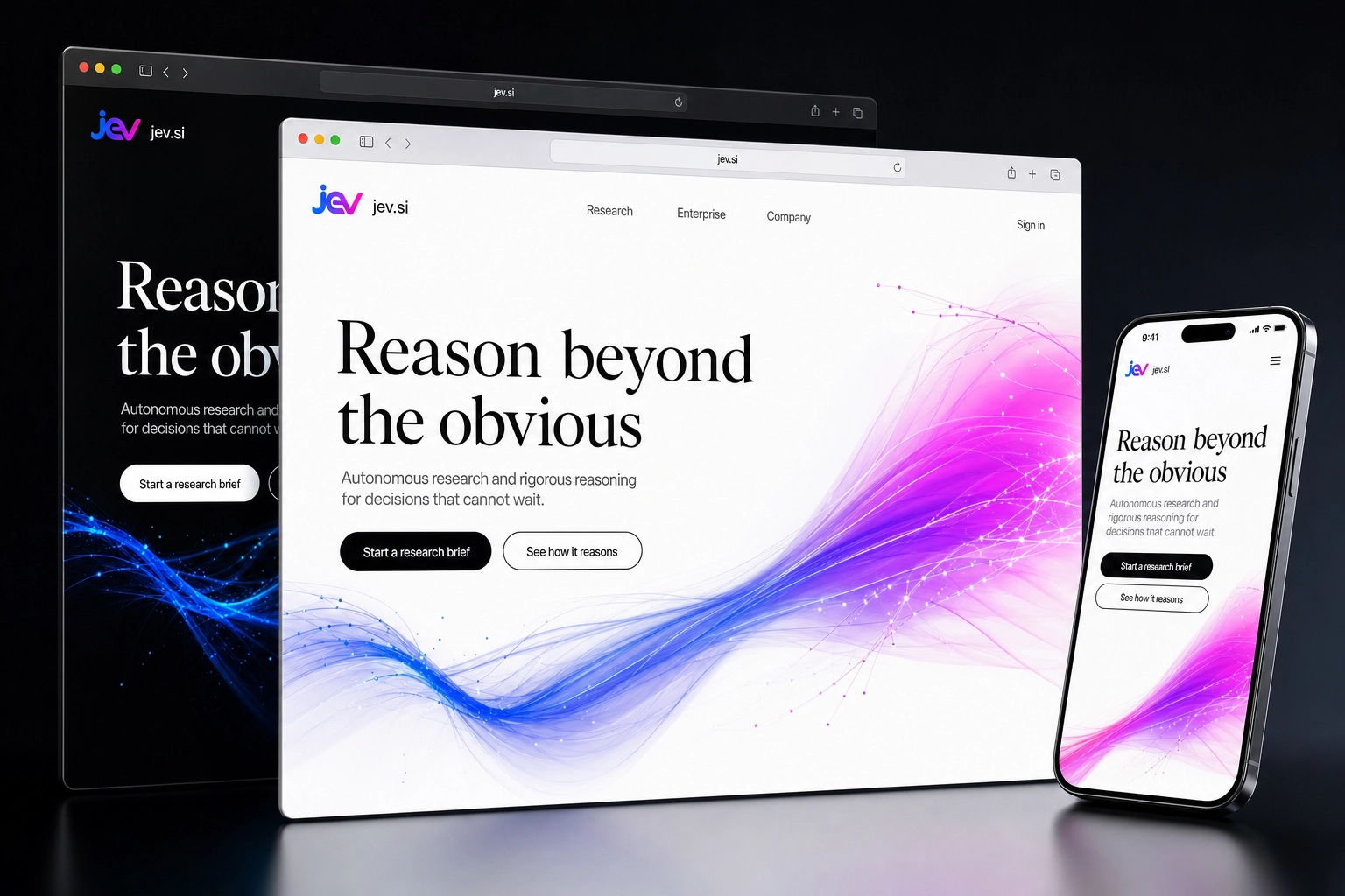 jev.si website concept preview