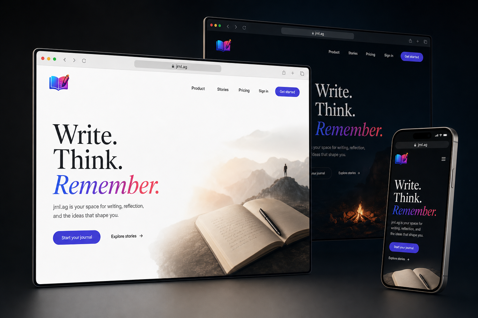 jrnl.ag website concept preview