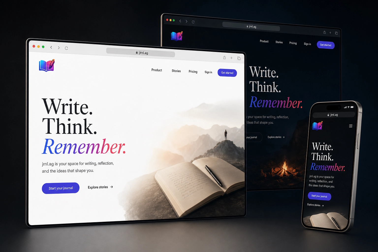 jrnl.ag website concept preview