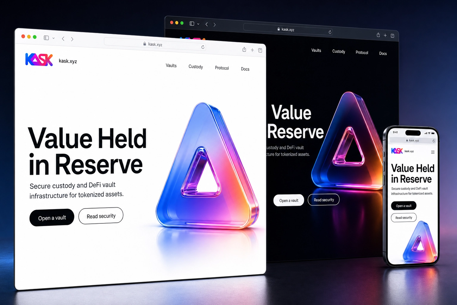 kask.xyz website concept preview