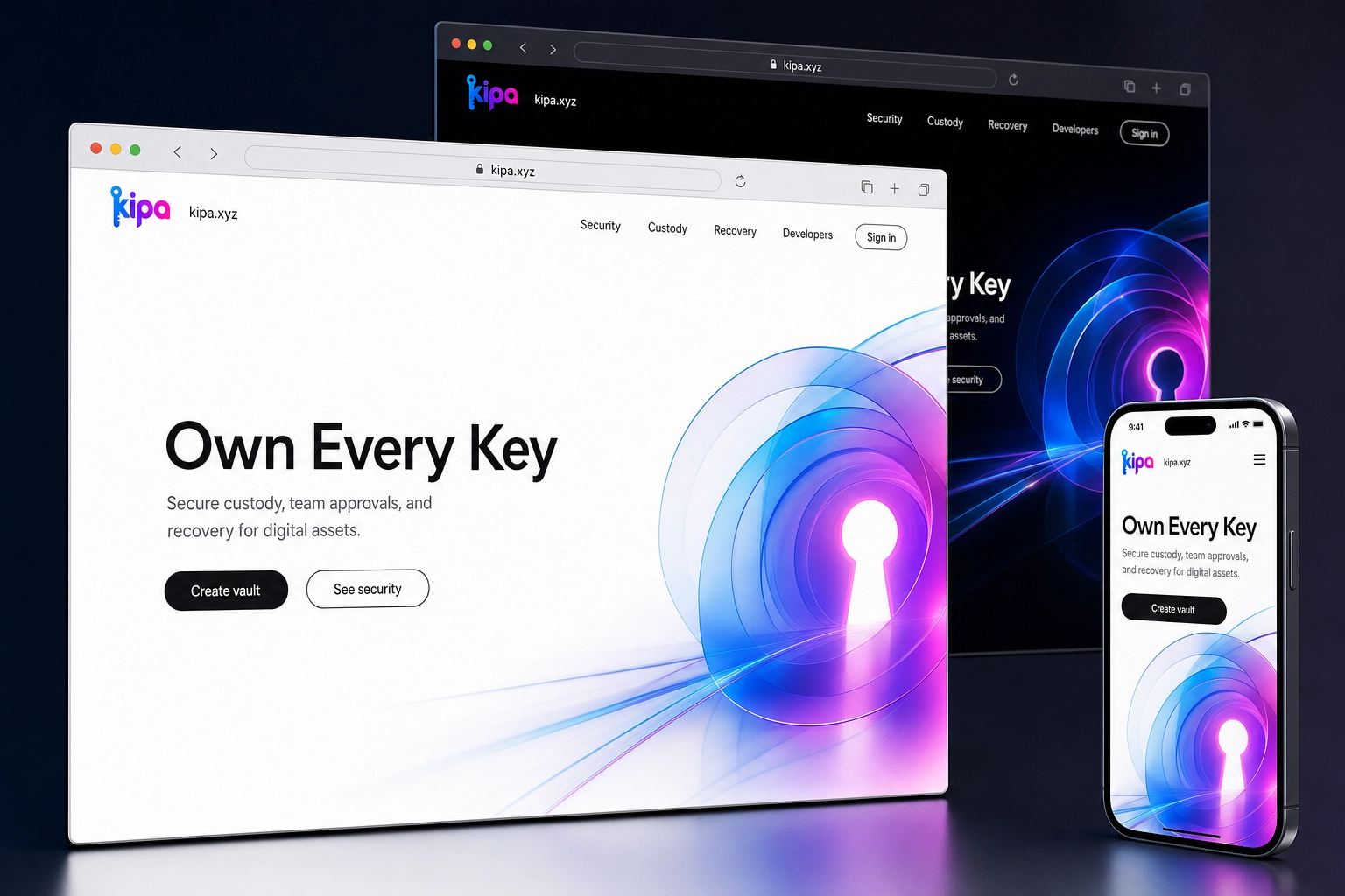 kipa.xyz website concept preview