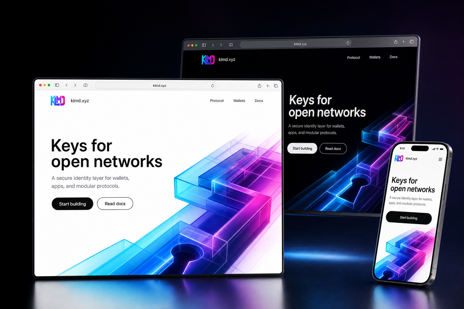 klmd.xyz website concept preview enlarged