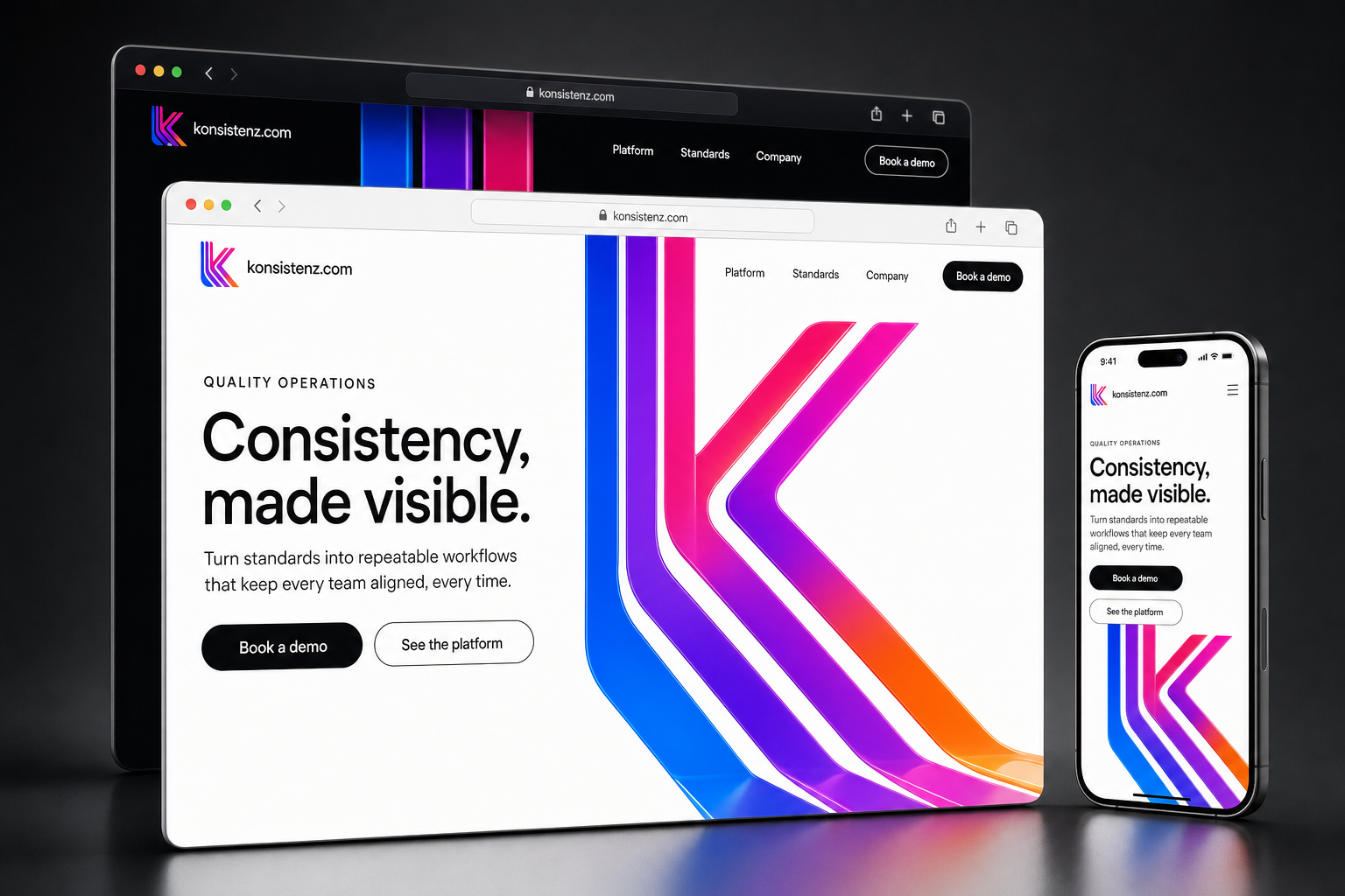 konsistenz.com website concept preview enlarged