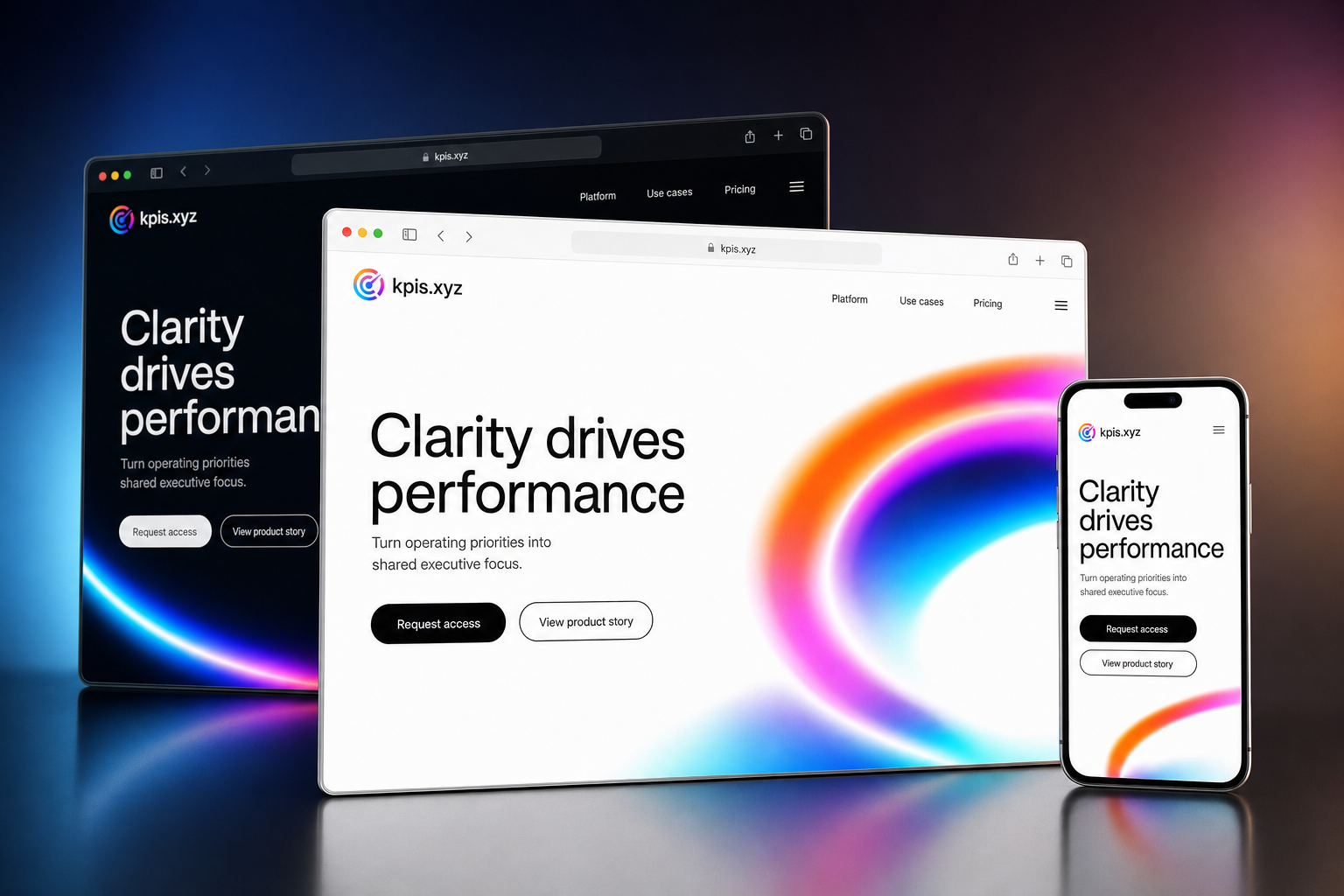 kpis.xyz website concept preview