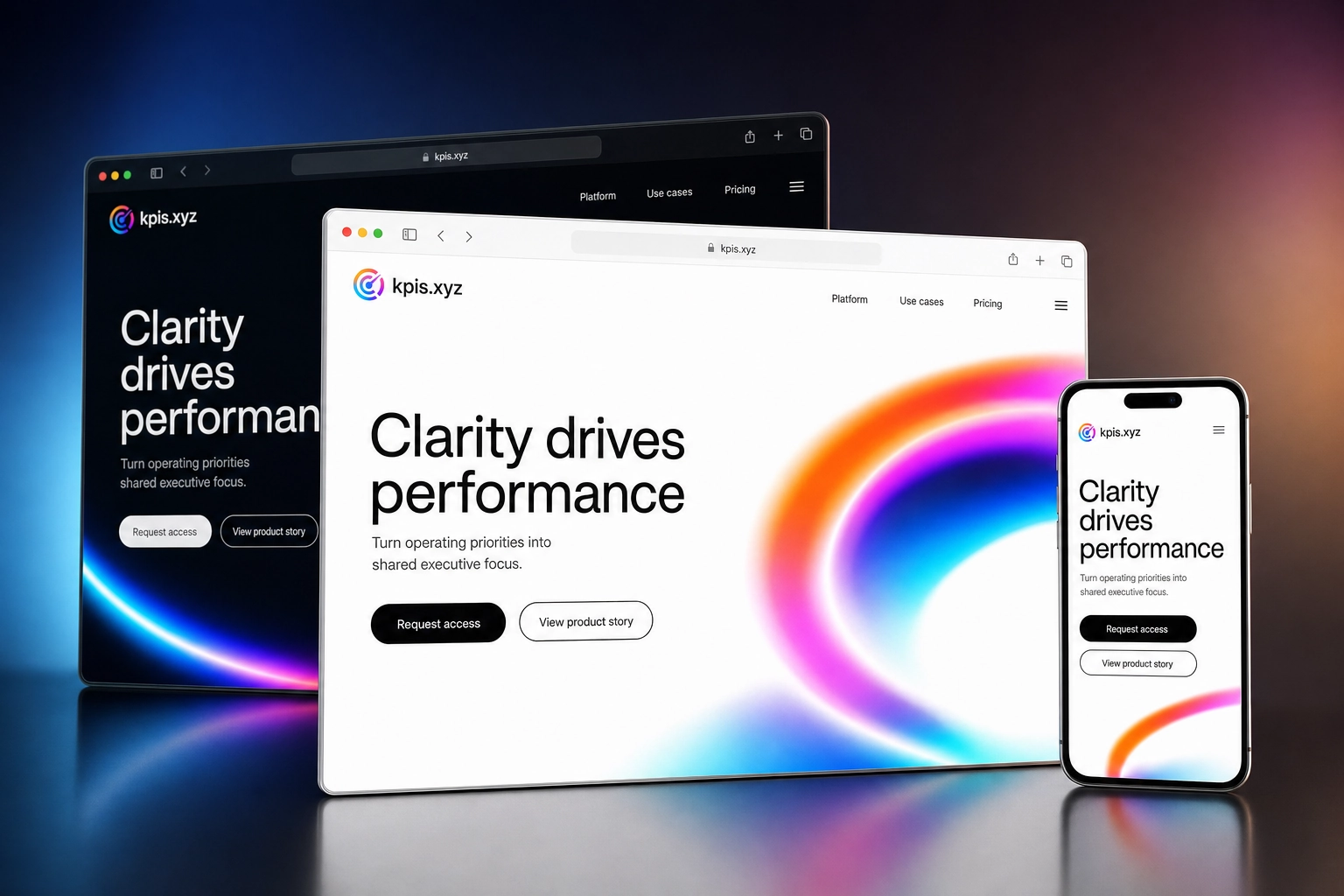 kpis.xyz website concept preview