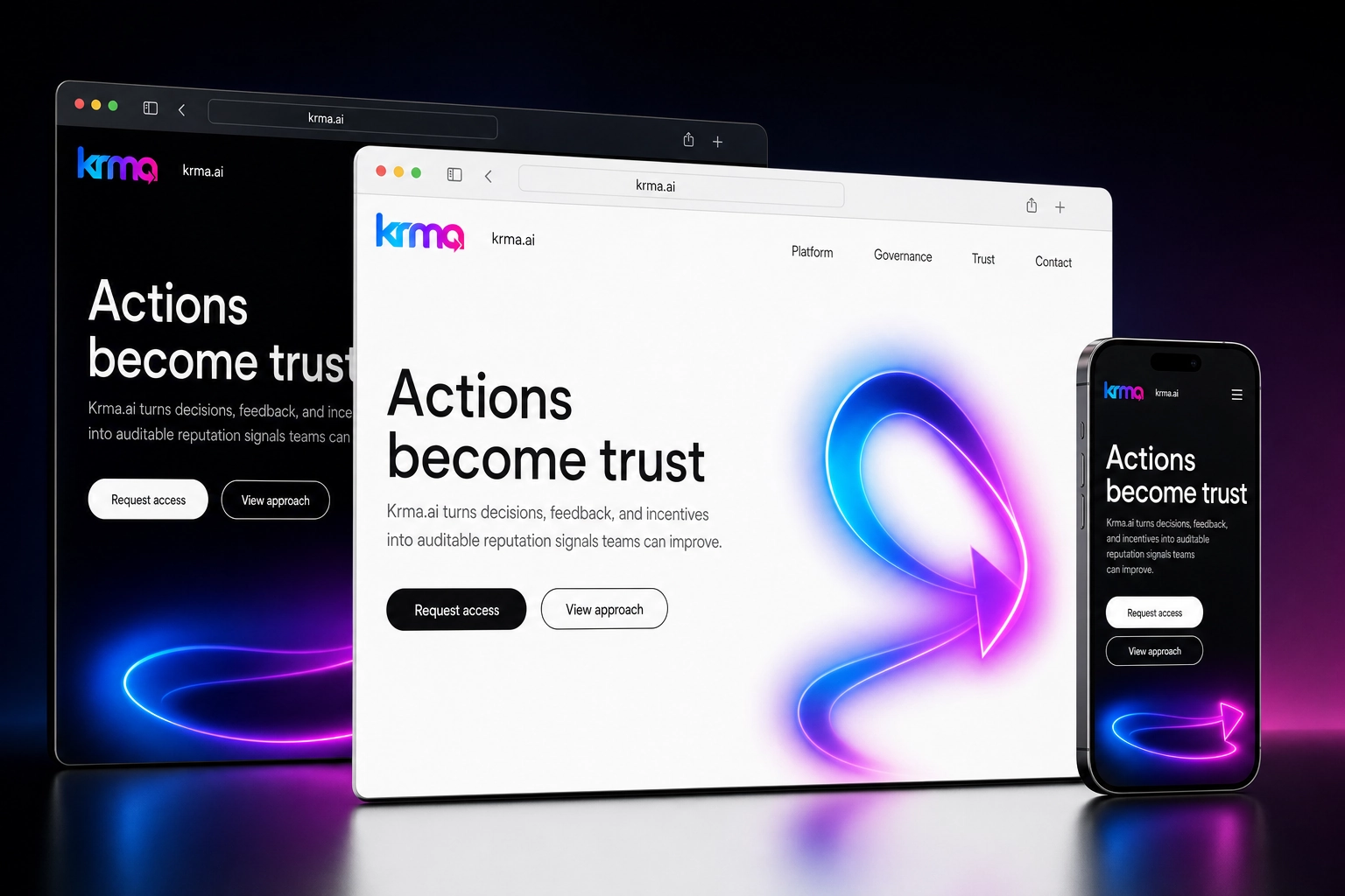 krma.ai website concept preview