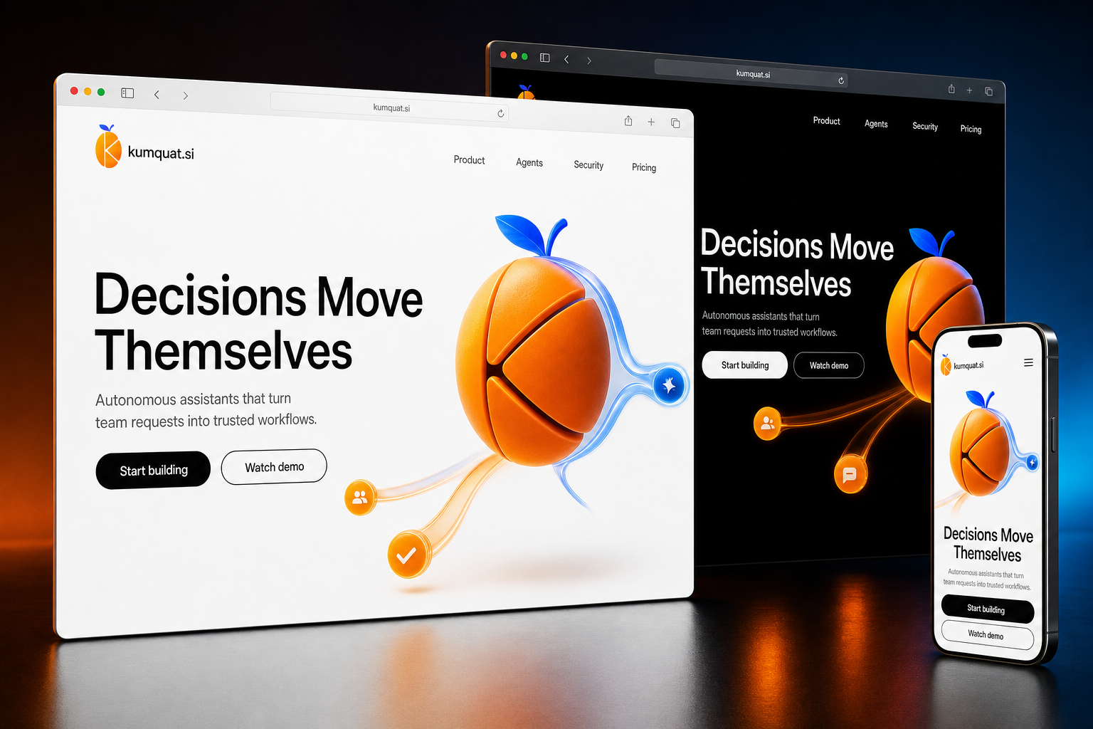 kumquat.si website concept preview enlarged
