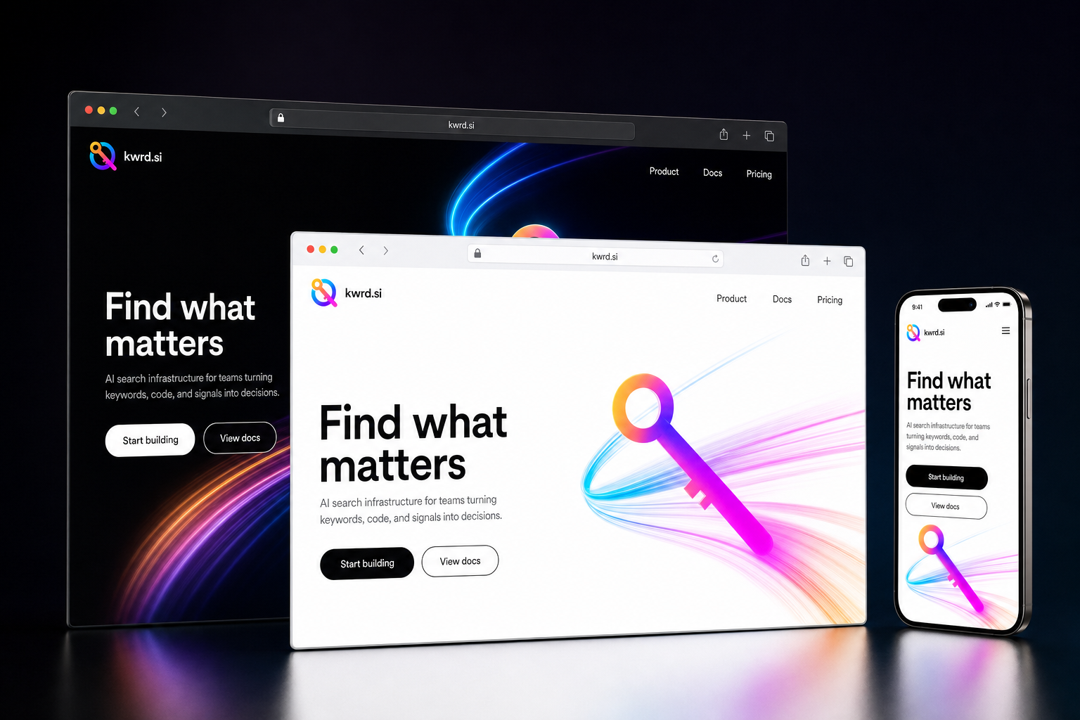 kwrd.si website concept preview