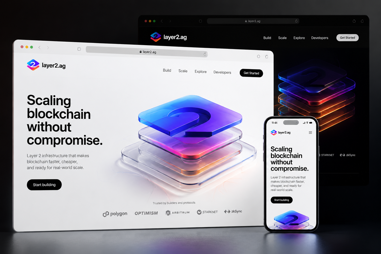 layer2.ag website concept preview