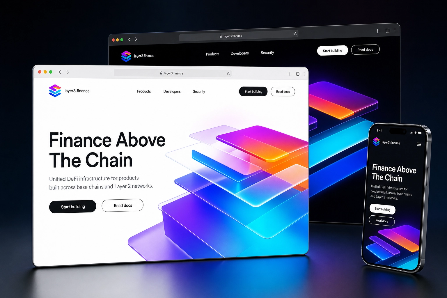 layer3.finance website concept preview