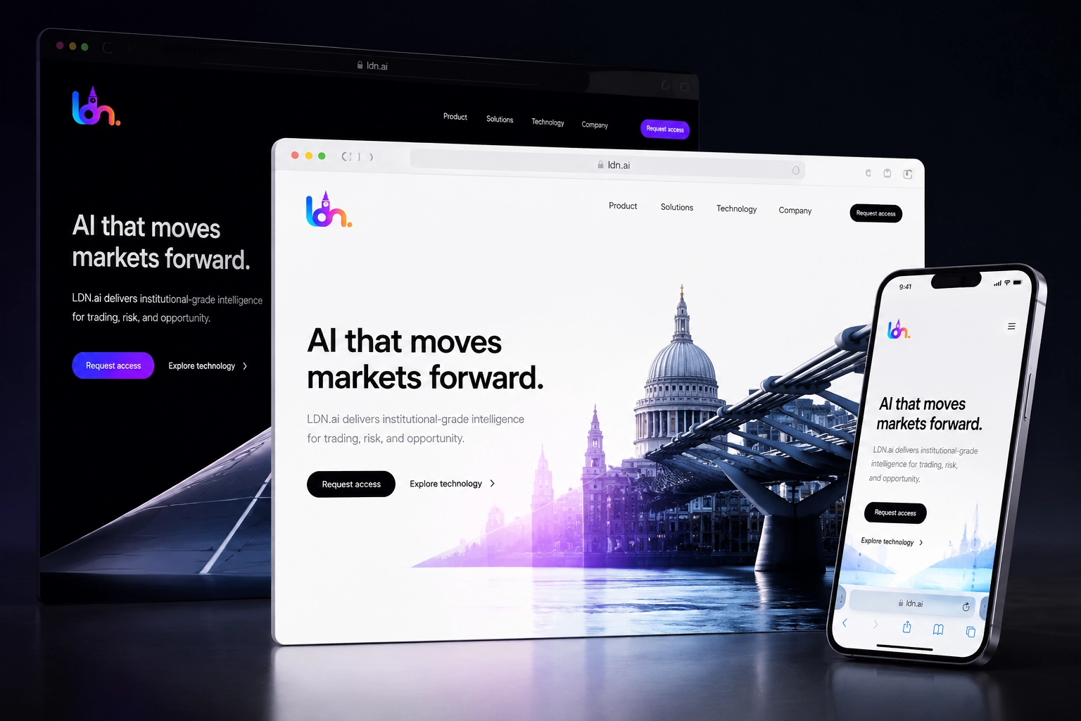 ldn.ai website concept preview