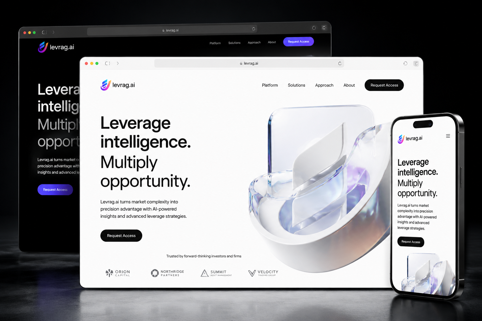 levrag.ai website concept preview
