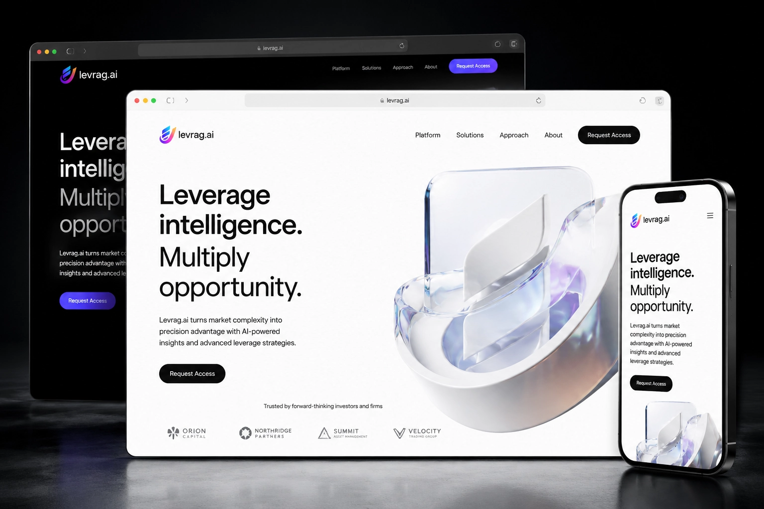 levrag.ai website concept preview