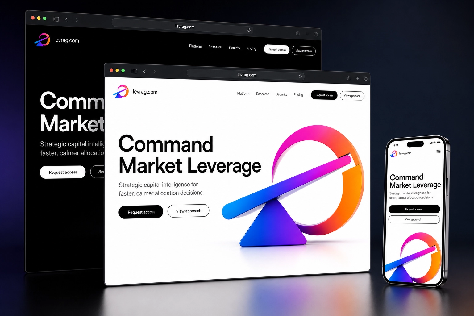 levrag.com website concept preview