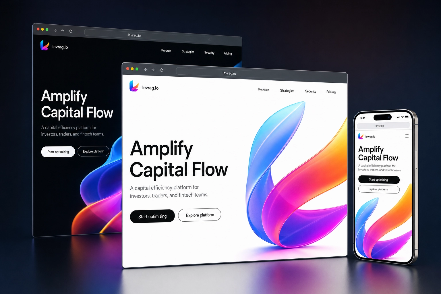 levrag.io website concept preview