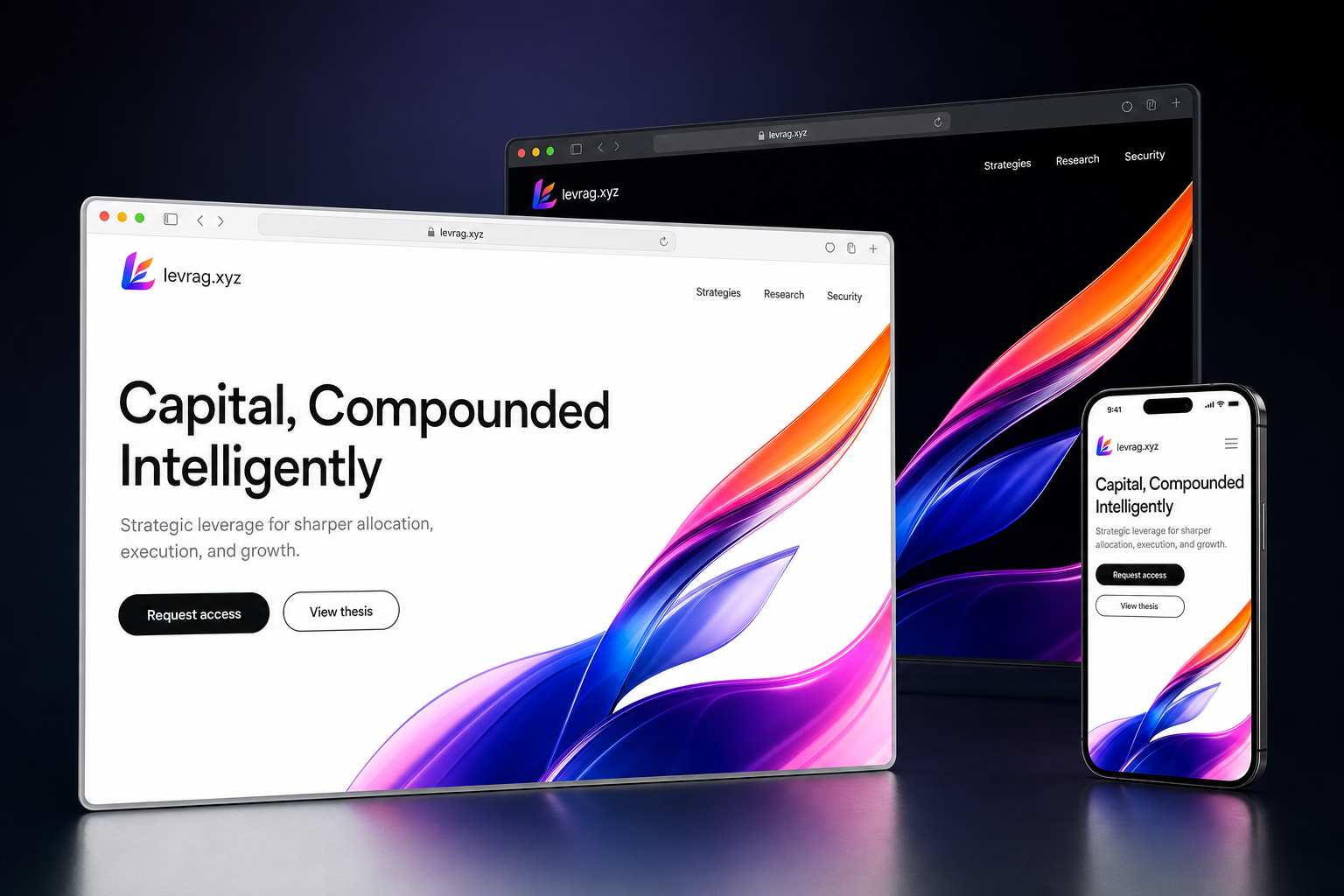 levrag.xyz website concept preview